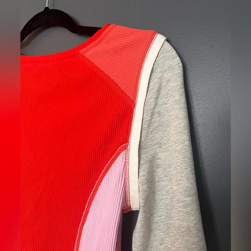 Free People Colorblock Long Sleeve Thermal Top